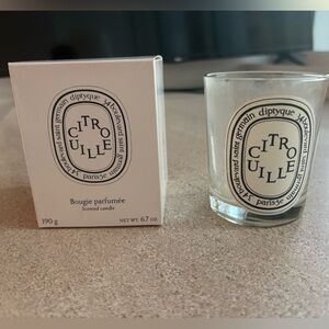Diptyque Citroelliu Candle (empty) with original box